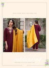 Florina Vol 1 By Vaniska Roman Silk Khatli Kurti With Bottom Dupatta Wholesale Online